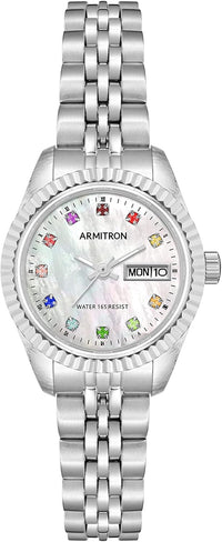 Armitron Women's Genuine Crystal Accented Bracelet Watch, 75-2475