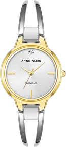 Anne Klein Women's Genuine Diamond Dial Bangle Watch