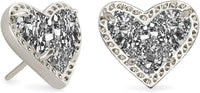 Kendra Scott Ari Heart Stud Earrings for Women, Fashion Jewelry