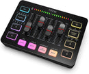 FIFINE Audio Mixer, Gaming Streaming PC Mixer with Slider Fader, XLR Microphone Interface, Monitoring, for Video/Game Voice/Podcast Recording-AmpliGame SC3W