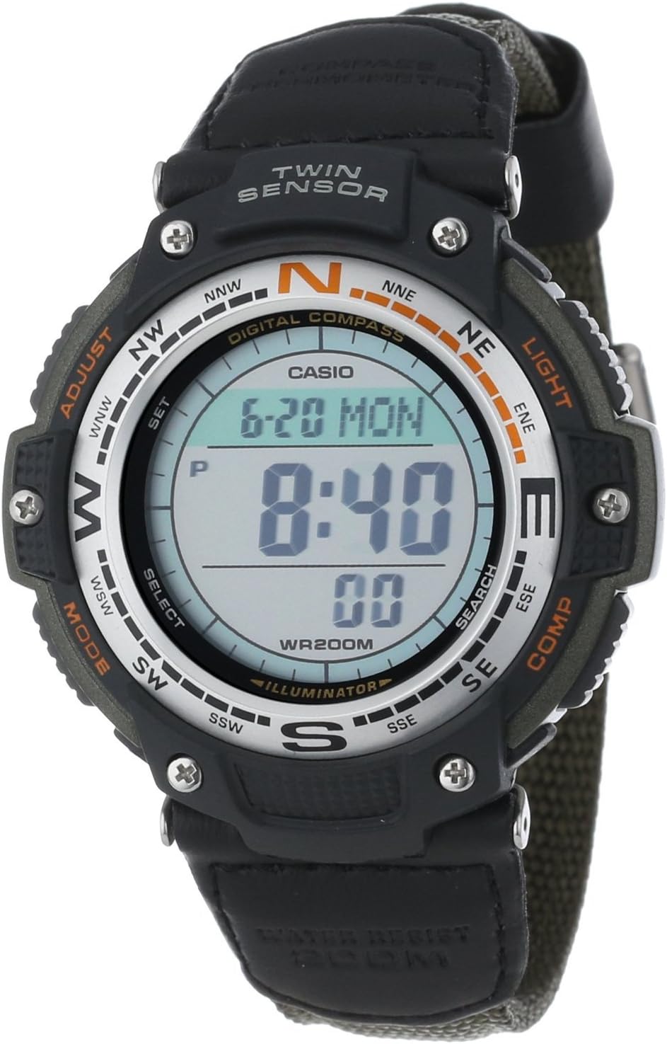 Green/Fabric Strap / SGW100B-3V