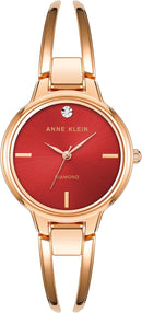 Anne Klein Women's Genuine Diamond Dial Bangle Watch