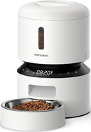 PETLIBRO Automatic Cat Feeder, Automatic Dog Food Dispenser with Freshness Preservation, Timed Pet Feeders for Dry Food, Up to 50 Portions 6 Meals Per Day, Granary Black