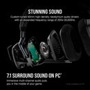 CORSAIR VOID RGB ELITE Wireless Gaming Headset – 7.1 Surround Sound – Omni-Directional Microphone – Microfiber Mesh Earpads – Up to 40ft Range – iCUE Compatible – PC, Mac, PS5, PS4 – Carbon