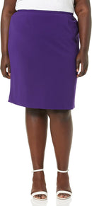 Calvin Klein Women's Classic Fit Straight Lux Suit Skirt (Regular and Plus Size)