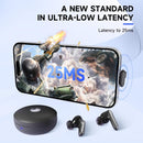 Wireless Gaming Earbuds Compatible with Meta Quest 3/3S/2/Pro, for PS5/4 25ms Low-Latency, 2.4GHz Bluetooth for Steam Deck, Switch, PC (USB-C Dongle Included) - Vega T1