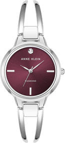 Anne Klein Women's Genuine Diamond Dial Bangle Watch