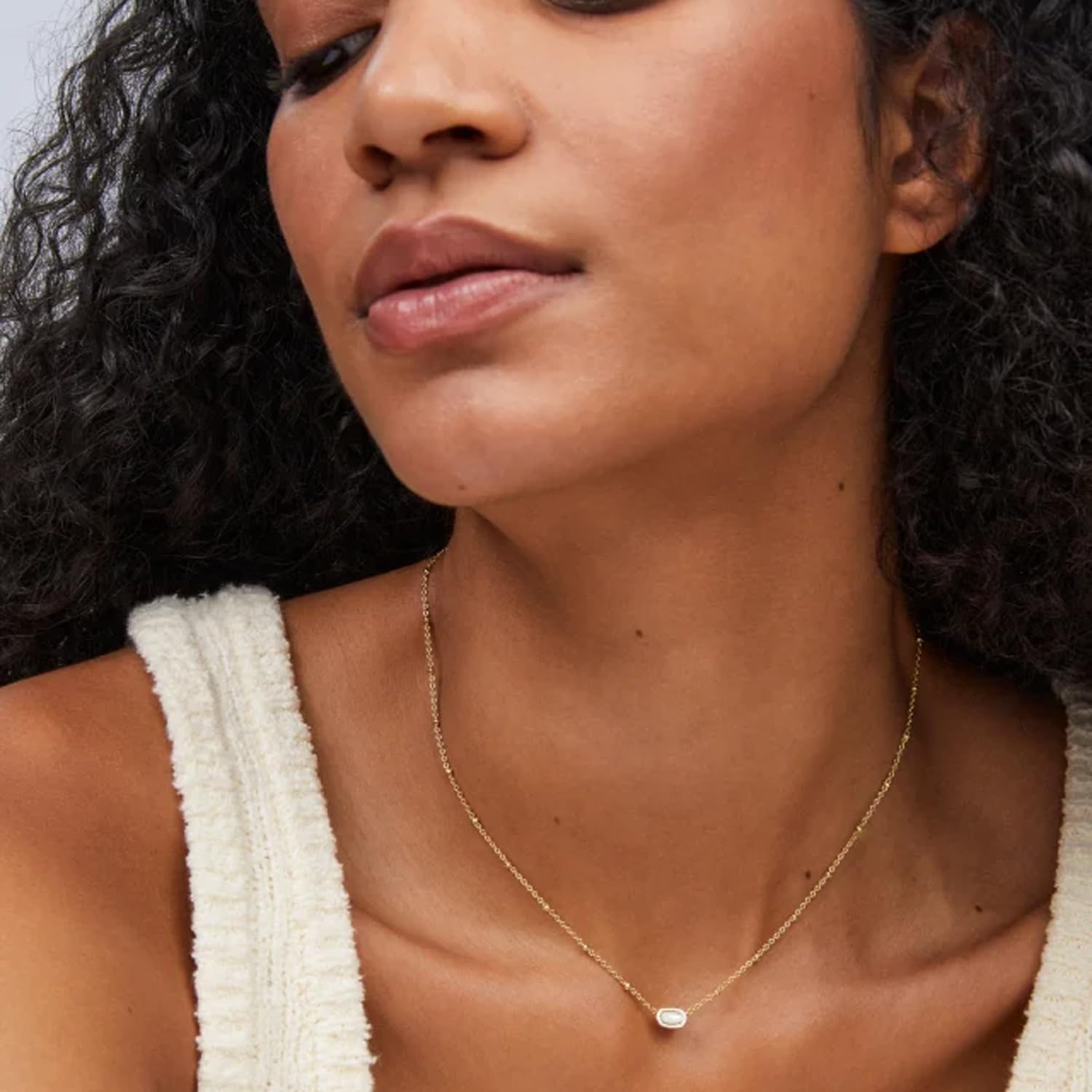 Kendra Scott Mini Elisa 14k Gold-Plated Satellite Short Pendant Necklace, Fashion Jewelry for Women