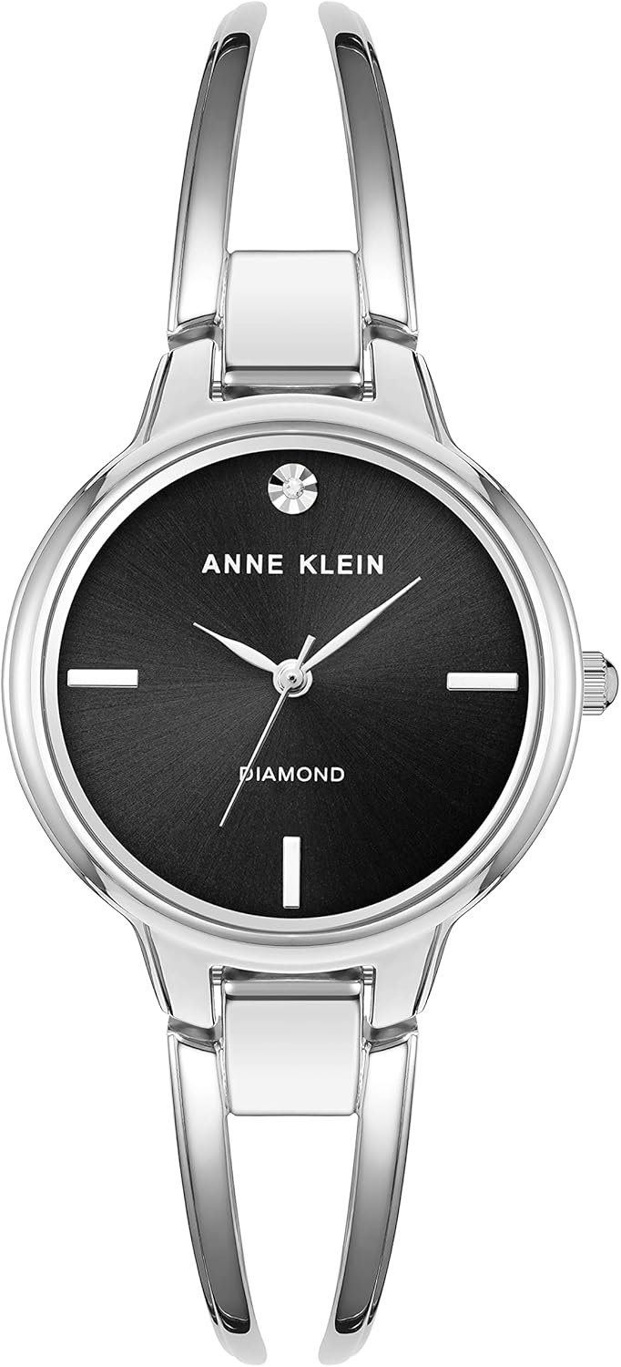 Anne Klein Women's Genuine Diamond Dial Bangle Watch