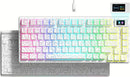Womier S-K80 75% Keyboard with Color Multimedia Display Mechanical Gaming Keyboard, Wired Hot Swappable Gasket Mount RGB Custom Key Board, Pre-lubed Stabilizer for Mac/Win, Black Kanagawa