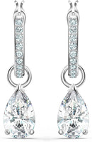 Swarovski Attract Necklace, Earring, and Bracelet Crystal Jewelry Collection, Rhodium Tone Finish