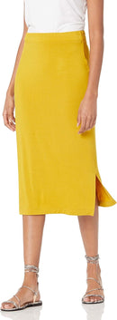 Amazon Essentials Women's Pull-On Knit Midi Skirt (Available in Plus Size)