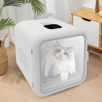 62L Large Capacity Pet Dryer Box - Ultra Quiet, Smart Temperature Control, 360 Drying, Fast Drying, Low Noise, Easy to Use, Perfect for Cats and Small Dogs - White Standard dog hair house dryer