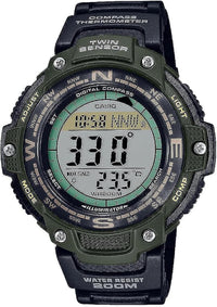 Casio SGW100 Series | Digital Watch & Compass | 200M WR | 100 SEC Stopwatch | Twin Sensor for Direction & Temperature | Low Temp Resistant | World Time | Auto Calendar | Multi Alarm
