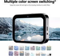 D6 Digital Camera with Auto Focus & 4K Video Recording - 64MP Portable Compact UHD Camera, 16X Digital Zoom, Anti-Shake, Includes 32GB Card - for Teens & Adult Beginners (Pink)