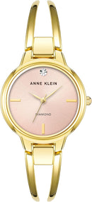 Anne Klein Women's Genuine Diamond Dial Bangle Watch