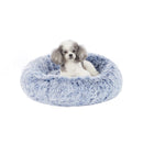 Bedfolks Calming Donut Dog Bed, 45-Inch Round Plush Anti-Anxiety Dog Bed, Washable with Non-Slip Bottom (Pink, Extra Large)
