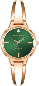 Anne Klein Women's Genuine Diamond Dial Bangle Watch