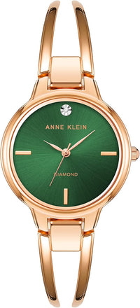 Anne Klein Women's Genuine Diamond Dial Bangle Watch