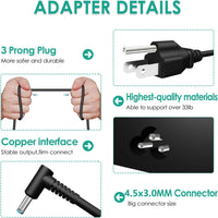 150W AC Charger Fit for HP Zbook 15 16 17 15u 15v G3 G4 G5 G6 G7 G8 G9 ZBook Studio G4 G5 G7 G8 G9 Victus 15 OMEN by 15 17 Pavilion Gaming 15 17 TPN-CA11 TPN-DA09 Laptop Power Adapter Supply
