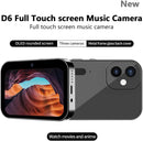 D6 Digital Camera with Auto Focus & 4K Video Recording - 64MP Portable Compact UHD Camera, 16X Digital Zoom, Anti-Shake, Includes 32GB Card - for Teens & Adult Beginners (Pink)