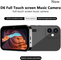 D6 Digital Camera with Auto Focus & 4K Video Recording - 64MP Portable Compact UHD Camera, 16X Digital Zoom, Anti-Shake, Includes 32GB Card - for Teens & Adult Beginners (Pink)