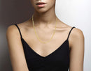 Miabella Solid 18K Gold Over Sterling Silver Italian 5mm Diamond-Cut Figaro Link Chain Necklace for Women Men, 925 Made in Italy