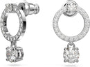 Swarovski Attract Necklace, Earring, and Bracelet Crystal Jewelry Collection, Rhodium Tone Finish