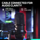 HyperX SoloCast – USB Condenser Gaming Microphone, for PC, PS4, PS5 and Mac, Tap-to-Mute Sensor, Cardioid Polar Pattern, great for Streaming, Podcasts, Twitch, YouTube, Discord,Black