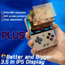 Miyoo Mini Plus OnionOS Handheld Game Console 3.5-inch 640*480 Screen 3000mAh Miyoo-mini+ with Portable Case Retro Gray
