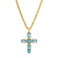 Chromatic Colorful Cross Necklace
