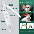 2-in-1 pet nail clipper and grinder, dog nail clipper trimmer, ultra quiet electric nail set, rechargeable, suitable for trimming toes and claws of dogs and cats of all sizes