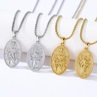 DRINSPER Hecate Necklace 925 Sterling Silver Goddess of Witches of Magic Hekate Pendant Necklace Ancient Greek Mythology Night of Hekate The Ancient Origins of the Goddess of Witchcraft and Moon Amulet Jewelry Pagan Jewelry for Women Men