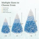【Led Light】Yaheetech Pre-lit Artificial Christmas Tree with Incandescent Warm White Lights, Snow Flocked Full Prelighted Xmas Tree Foldable Stand Decor Decoration Ornaments