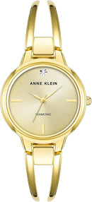 Anne Klein Women's Genuine Diamond Dial Bangle Watch