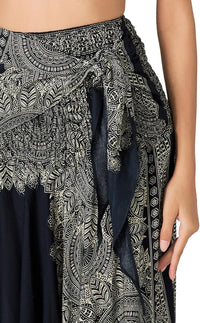 Joob Joob Long Boho Skirts for Women - Bohemian Hippie Maxi Summer Skirt