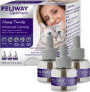 FELIWAY Optimum 3 x 30 Day Cat Calming Refills for Pheromone Diffuser, 3 x 48ml Value Pack - Helps Reduce Common Signs of Stress in Cats & Kittens, Enhanced Calming