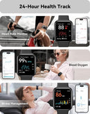 ENOMIR Smart Watch for Men Women(Answer/Make Call), Alexa Built-in,Fitness with Heart Rate SpO2 Sleep Monitor 100 Sports 5ATM Waterproof Activity Trackers and Smartwatches iOS&Android Phones