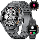 Military Smart Watch for Men(Answer/Dial Calls),100 Sports Modes, 5ATM Waterproof Fitness Watch with Heart Rate/SpO2/Blood Pressure for Android and iOS,1.39''HD DIY Screen Smartwatch Black