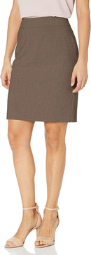 Calvin Klein Women's Classic Fit Straight Lux Suit Skirt (Regular and Plus Size)