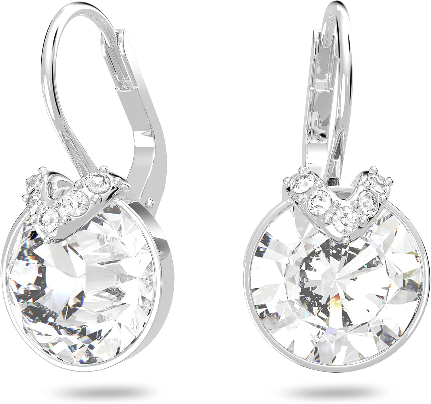 Swarovski Bella V Crystal Earrings, Grey, Yellow, Clear, Rose Color Crystals, Part of the Swarovski Bella V Collection