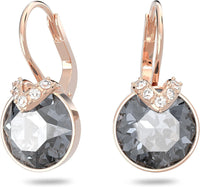 Swarovski Bella V Crystal Earrings, Grey, Yellow, Clear, Rose Color Crystals, Part of the Swarovski Bella V Collection