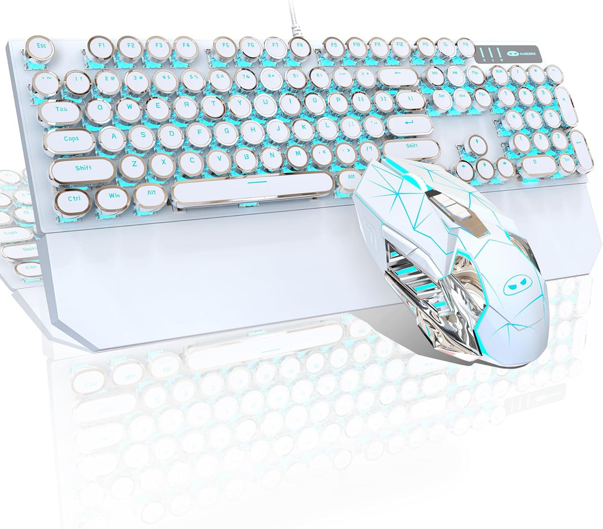 White and Blue