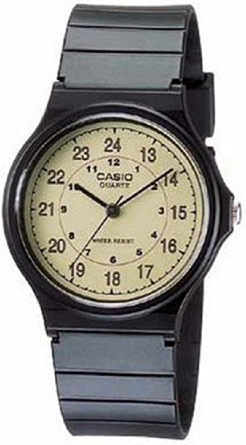 Casio MQ24 Series | Quartz Analog Watch for Men | Water Resistant | Resin Case | Resin Band | Resin Glass | Three Hand Analog (HR, Min, SEC) | Classic Design | 3 Year Battery