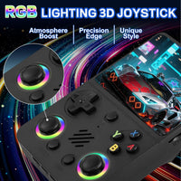 RG36PRO Retro Handheld Game Console - with Open Source System,3.5" IPS Screen,Support 30,000+ Classic Games,64G TF Card, Portable Gaming Player for Travel,Gift for Teen or Partner -Black
