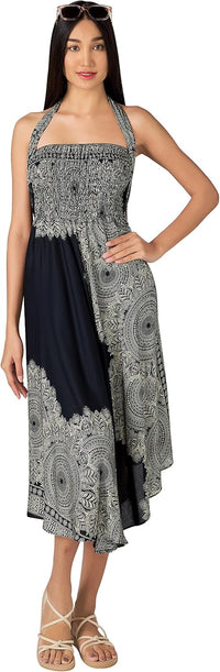 Joob Joob Long Boho Skirts for Women - Bohemian Hippie Maxi Summer Skirt