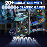 RG36PRO Retro Handheld Game Console - with Open Source System,3.5" IPS Screen,Support 30,000+ Classic Games,64G TF Card, Portable Gaming Player for Travel,Gift for Teen or Partner -Black