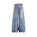 Aelfric Eden Rhinestone Application Loose Jeans Casual Soft Denim Pants Wide Leg Streetwear Trendy Bottoms Stylish Pocket