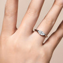 1CT Marquise Shape Synthetic Moissanite Ring 925 Sterling Silver Rings Daily Wear Birthday Present Fine Jewelry R135