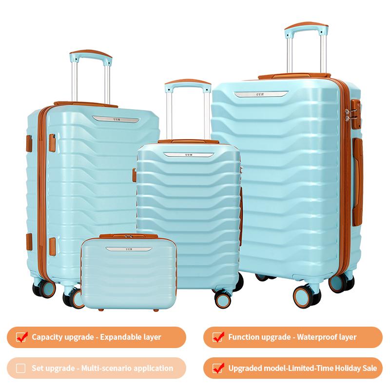 UUH Luggage Sets with TSA Locks -3pcs/4pcs/6pcs/7pcs/8pcs/9pcs Suitcases Sets-Travel and Moving Set(Family Set)